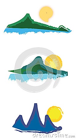 Mountain logos Vector Illustration