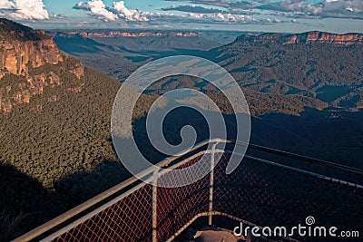 Mountain lookout Blue Mountains Australia Stock Photo