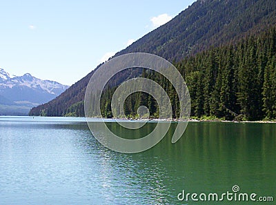 Mountain meets Lake Stock Photo