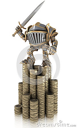 Mountain of money Stock Photo