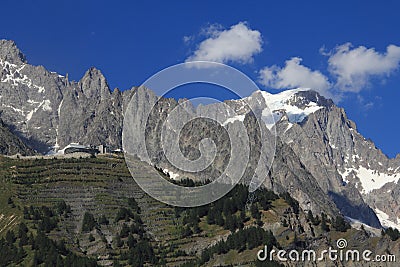 Mountain Mont Blanc range Stock Photo