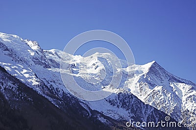 Mountain Mont Blanc Stock Photo