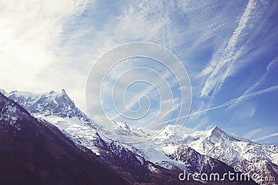 Mountain Mont Blanc Stock Photo