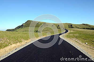 Mountain new itinerary Stock Photo