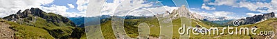 Mountain panorama, passo Giau, Italy Stock Photo