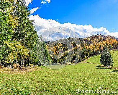 Mountain panorama Stock Photo