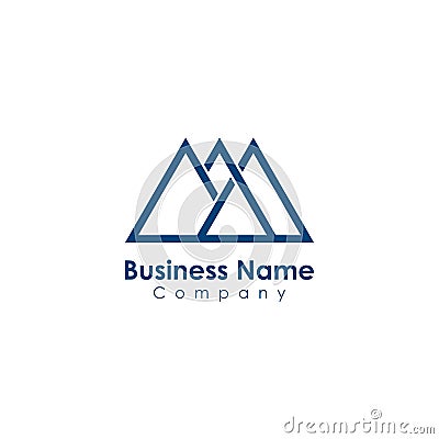 mountain, park, outdoor, peak logo template design vector Vector Illustration