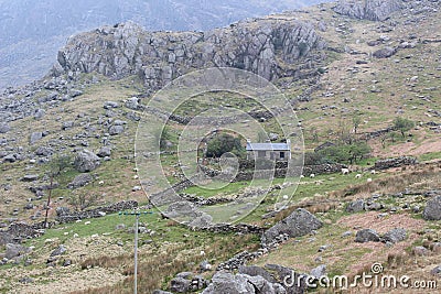 The mountain of the park of Snowdonia 2019 Stock Photo