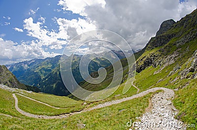 Mountain path Stock Photo