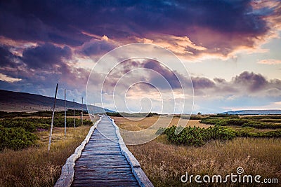 Mountain path Stock Photo