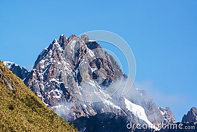 Mountain Peak Near Huaraz, Peru Stock Photo