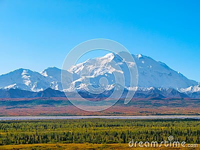 Mountain peaks in Denali National Park, Alaska Stock Photo