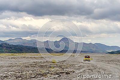 Mountain Pinatubo Crater Lake trekking Editorial Stock Photo