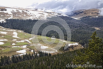 Mountain plateau Lago-Naki Stock Photo