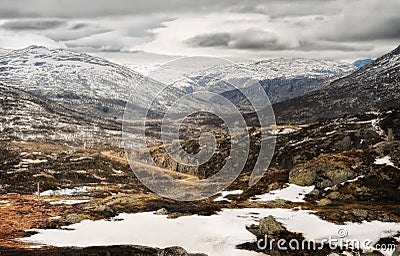 Mountain Plateau, Norway Stock Photo