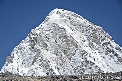 Mountain Pumori in the Everest mountain range Stock Photo