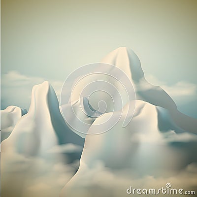 Mountain range background Vector Illustration
