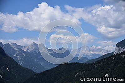 Mountain range in Cadore Stock Photo