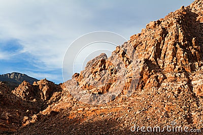 Mountain in Red Rock Canyon Conservation Area Stock Photo
