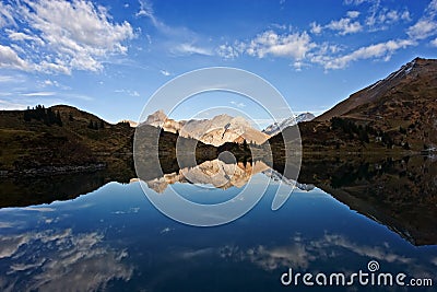 Mountain Reflection Stock Photo