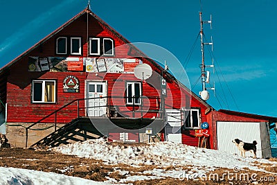 Mountain rescue station Stock Photo