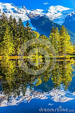 Mountain resort of Chamonix Stock Photo