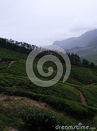 Mountain rising higher & higher Stock Photo