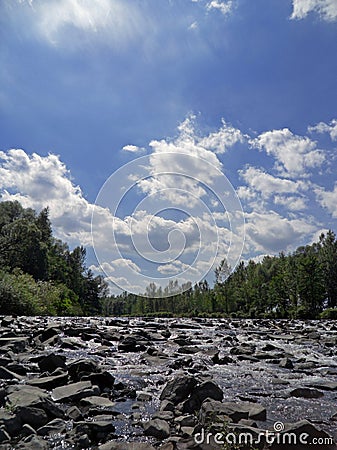 Mountain river Stock Photo