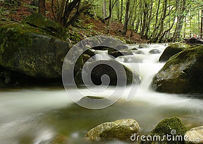 Mountain river stream Stock Photo