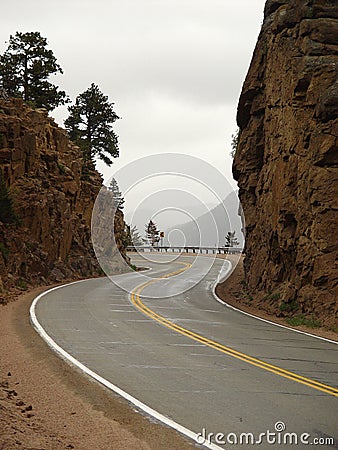 Mountain Road Stock Photo