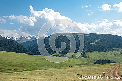 mountain road. mount, hill Stock Photo