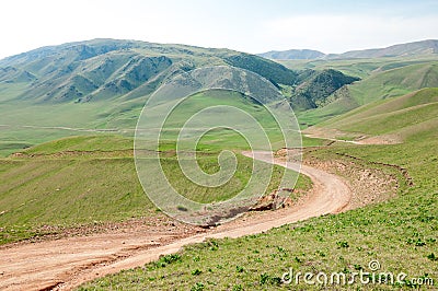 mountain road. mount, hill Stock Photo