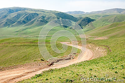 mountain road. mount, hill Stock Photo