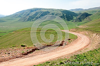 mountain road. mount, hill Stock Photo