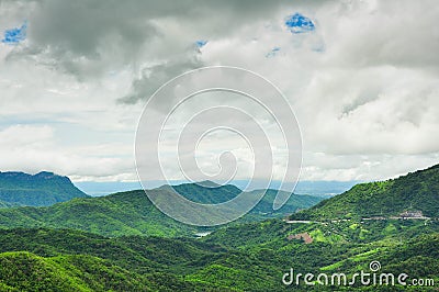 Mountain road at Thailand Stock Photo