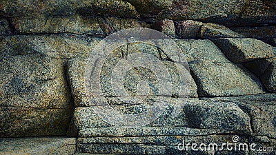 Mountain rocks in the form of steps, macro, fragment Stock Photo