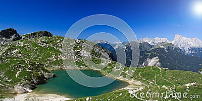 Mountain's lake(coldai) Stock Photo