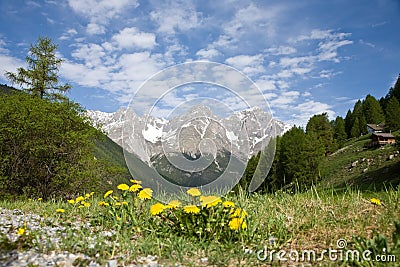 Mountain scene Stock Photo