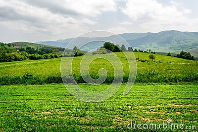 Mountain Scenic peaceful landscape Stock Photo