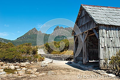 Mountain Shack Stock Photo