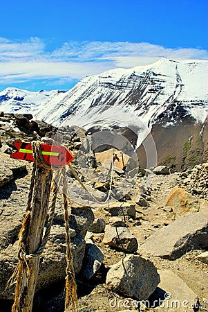 Mountain signs Stock Photo