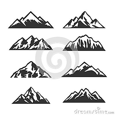 Mountain Silhouette Clip art vector Vector Illustration