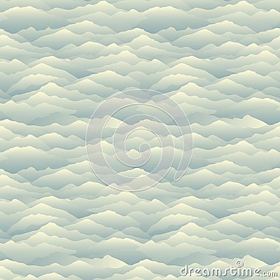 Mountain skyline seamless pattern. Abstract wavy background. Nat Stock Photo