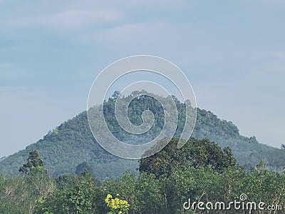 Mountain in Songphreak subdistrict Stock Photo