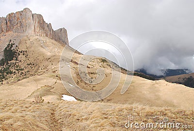 Mountain Tkhach in Adigeya Stock Photo