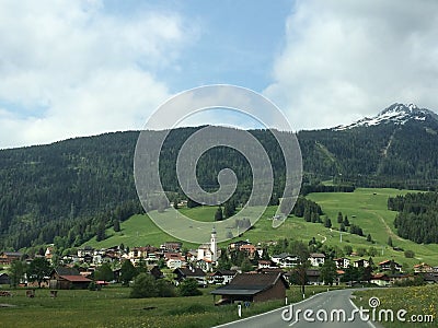 Mountain town of Garmisch, Germany Stock Photo