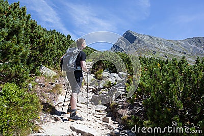 Mountain trek Stock Photo