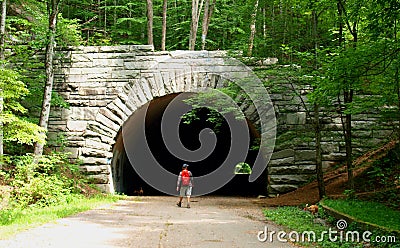 Mountain Tunnel Editorial Stock Photo