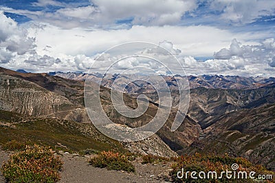 Mountain in Upper Dolpo, Nepal Stock Photo