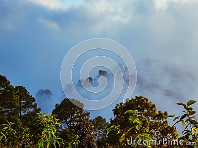 Mountain of uttarakhand beautiful nature view Stock Photo